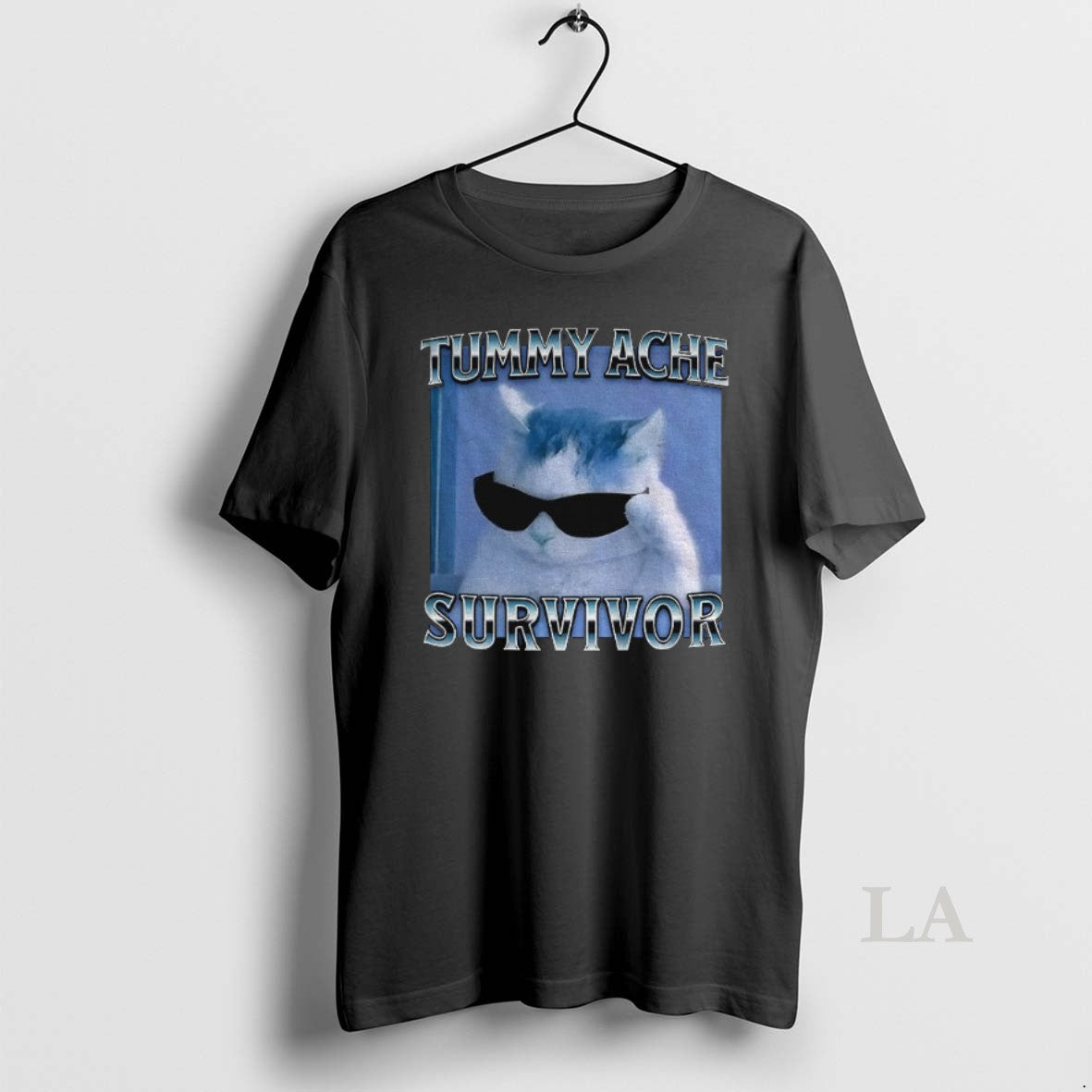 Original Tummy Ache Survivor Funny Cat Meme - clothing by TeeHivey.com