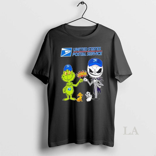 Original Usps X Grinch And Jack Skellington Fist Bump Uniwilling Friends - clothing by TeeHivey.com