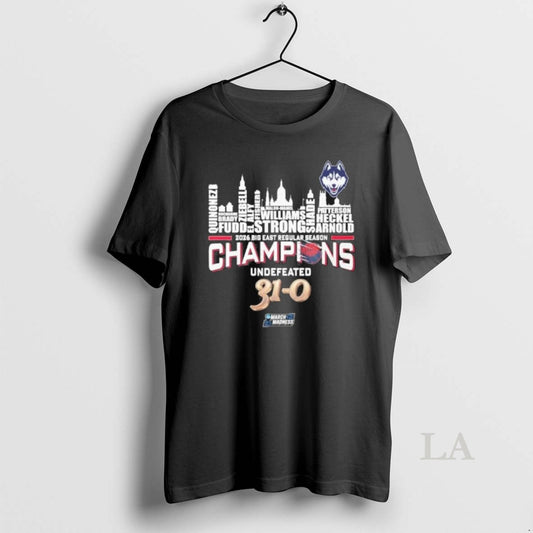 Original Uconn Huskies Undefeated 2025 2026 Womens Basketball Regular Season 31 0