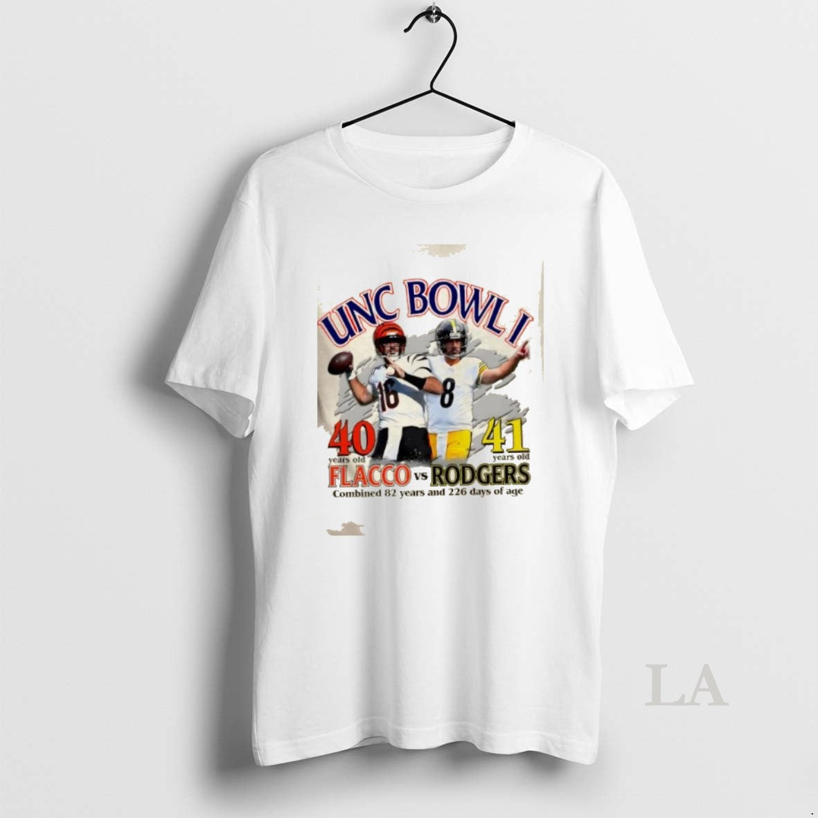 Original Unc Bowl I 40 Years Old Flacco Vs 41 Years Old Rodgers Combined 82 - clothing by TeeHivey.com