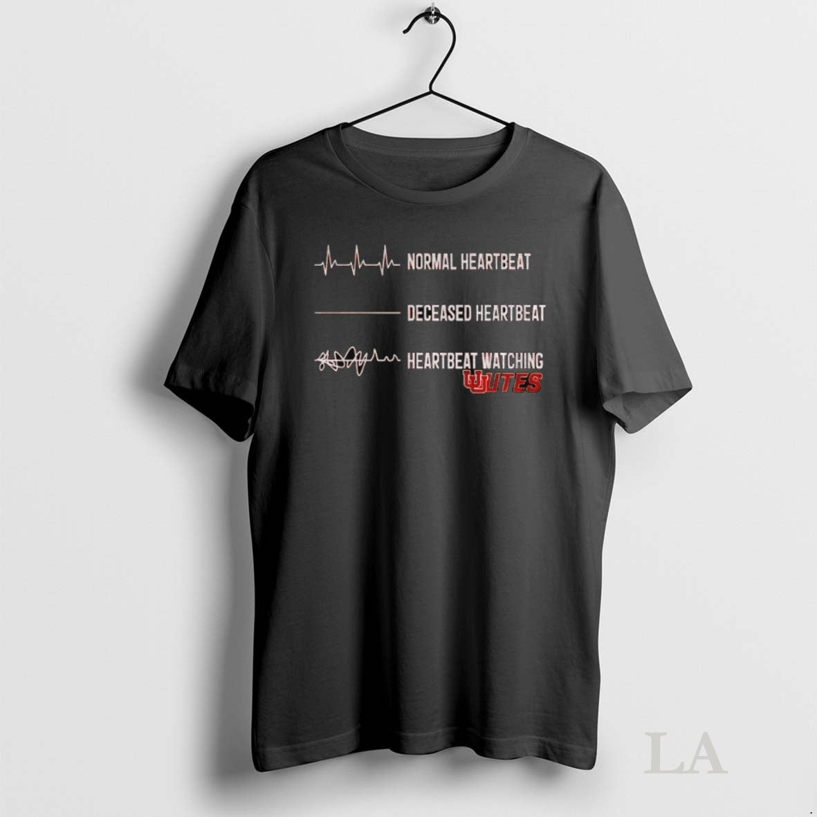 Original Utah Utes Football Normal Heartbeat Deceased Heartbeat Heartbeat Watching - clothing by TeeHivey.com