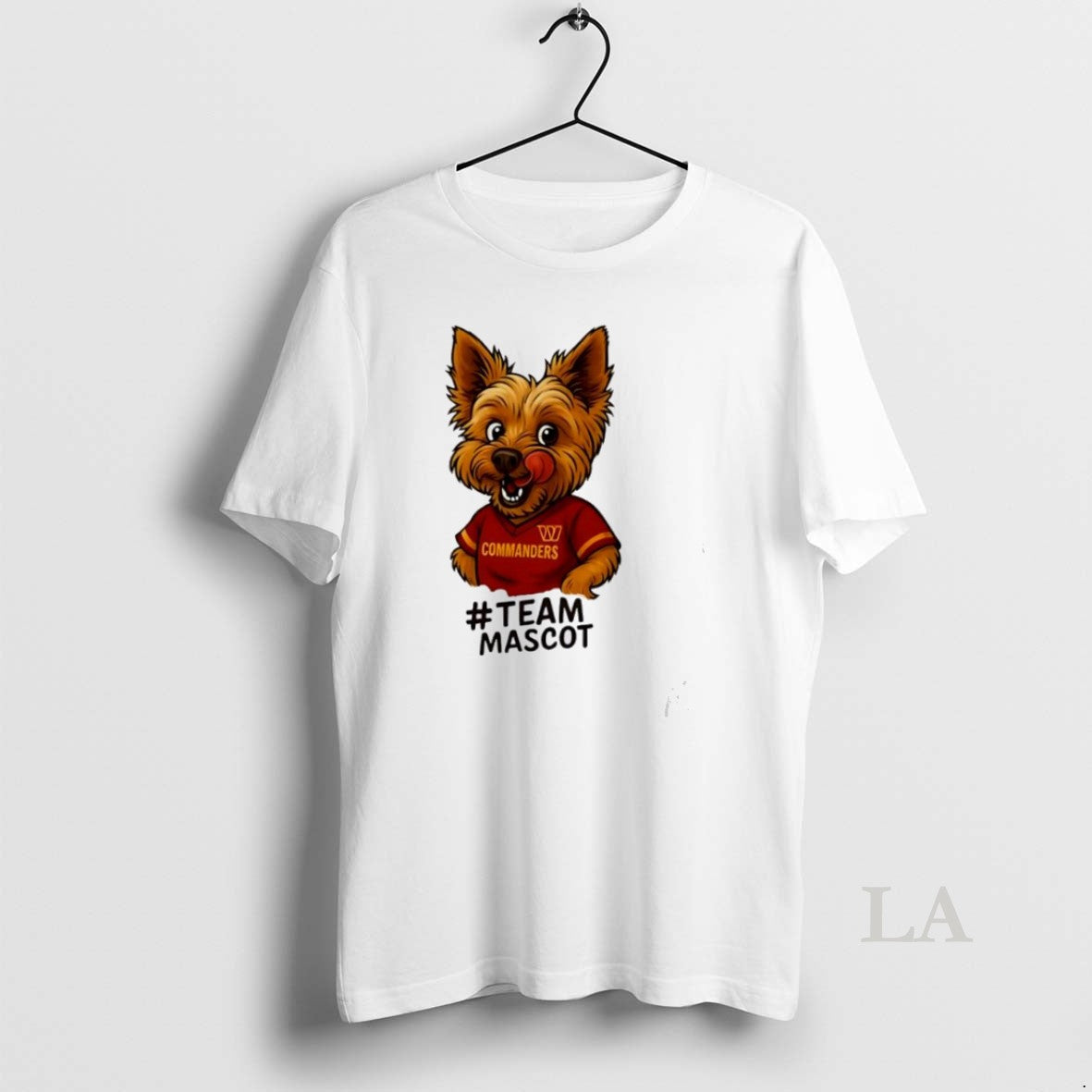 Original Washington Commanders Yorkie Hashtag Team Mascot - clothing by TeeHivey.com