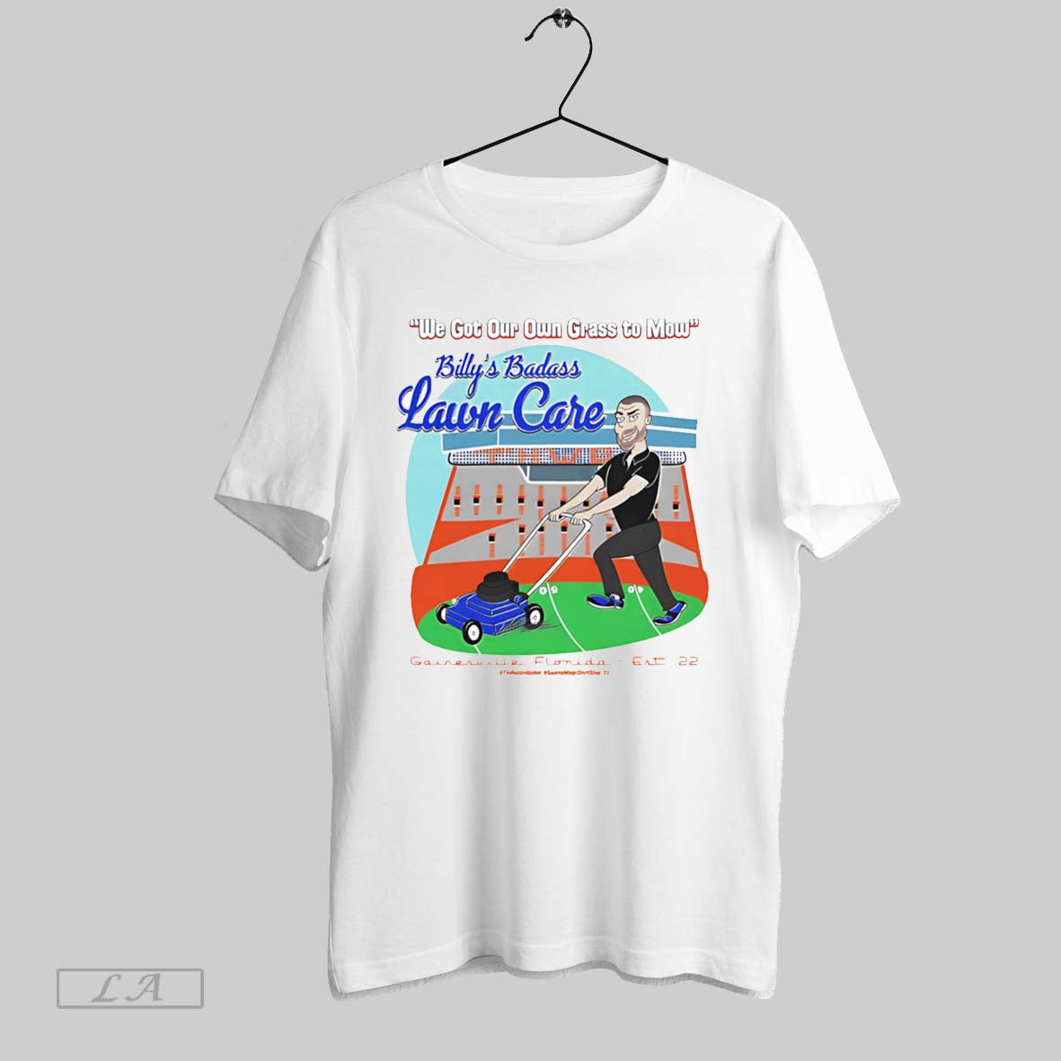 Original We Got Our Own Grass To Mow Billys Badass Lawn Care White Poster - clothing by TeeHivey.com