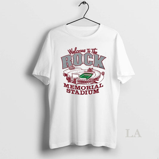 Original Welcome To The Rock Indiana University Memorial Stadium Circle - clothing by TeeHivey.com