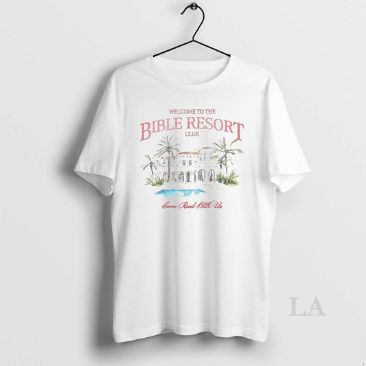 Original Welcome To The Bible Resort Club White - clothing by TeeHivey.com