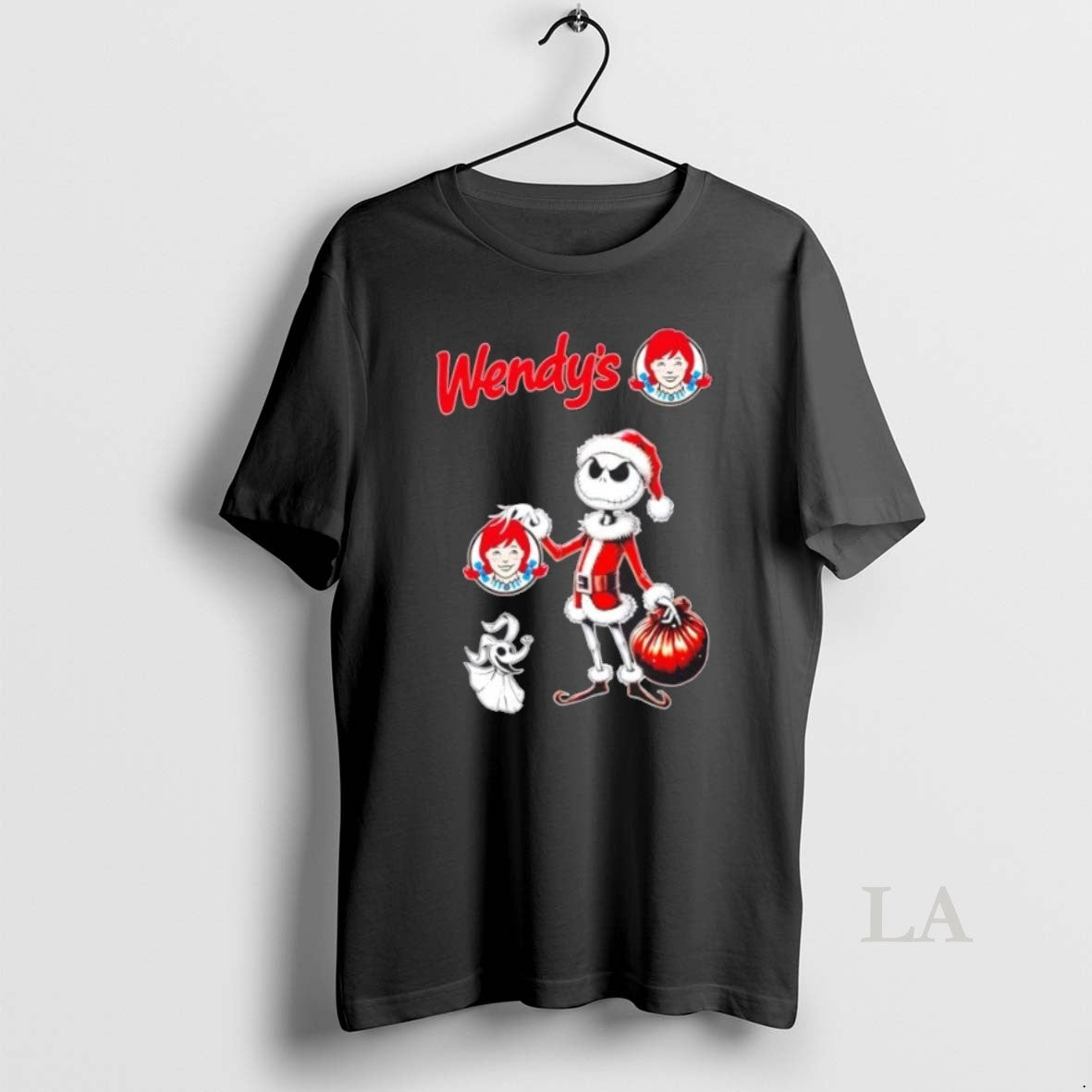 Original Wendys X Jack Skellington Santa Isnt Real Christmas - clothing by TeeHivey.com