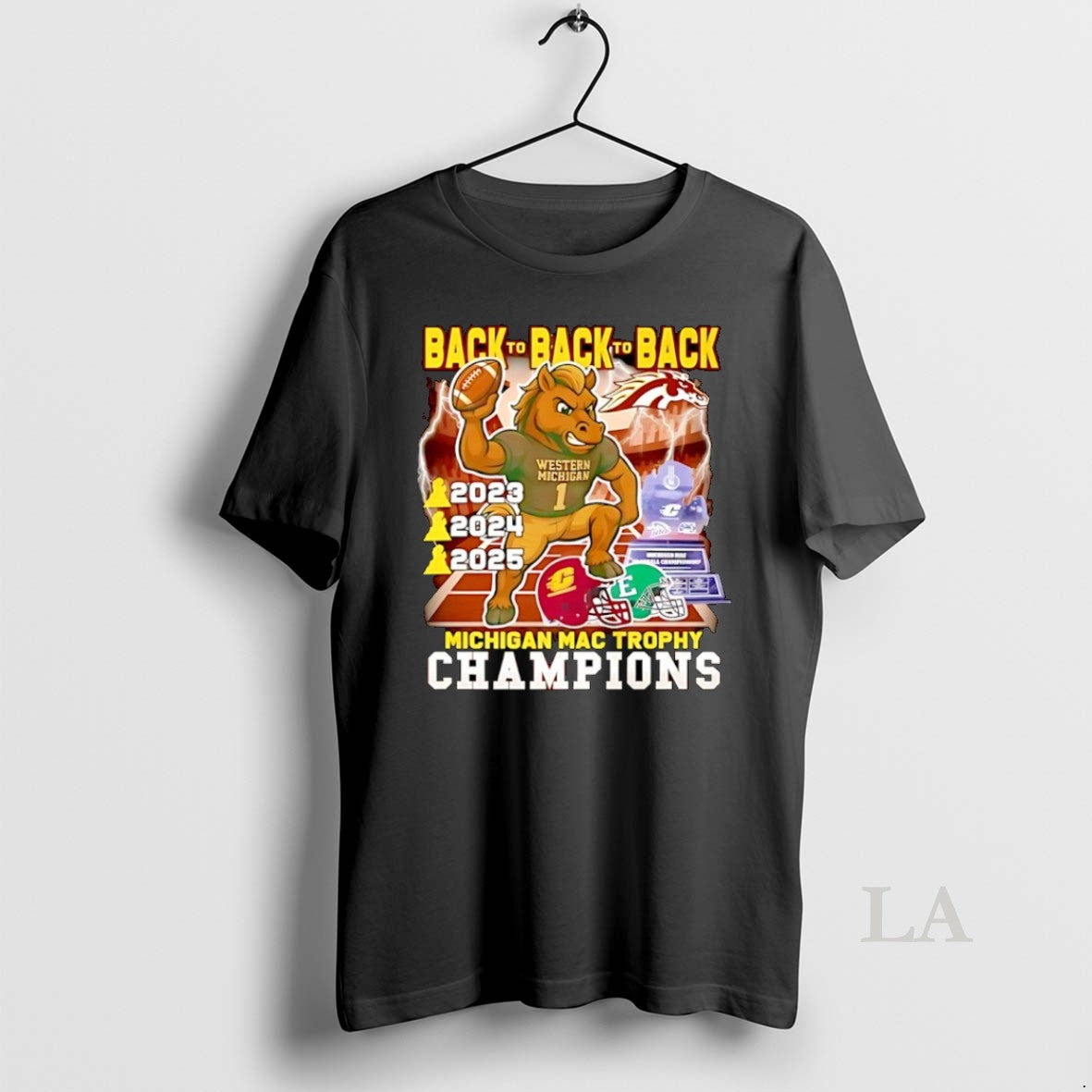 Original Western Michigan Broncos Michigan Mac Trophy Champions 2025 Back2back Mascot - clothing by TeeHivey.com