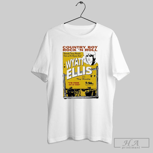 Original Wyatt Ellis Country Boy Rock N Roll Poster - clothing by TeeHivey.com