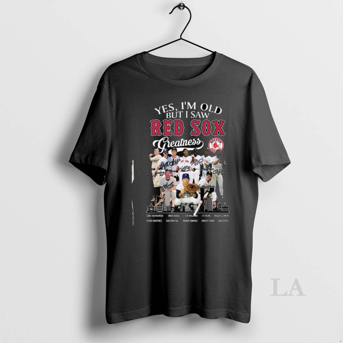 Original Yes Im Old But I Saw Boston Red Sox Greatness 2025 Postseason Skyline Signatures - clothing by TeeHivey.com