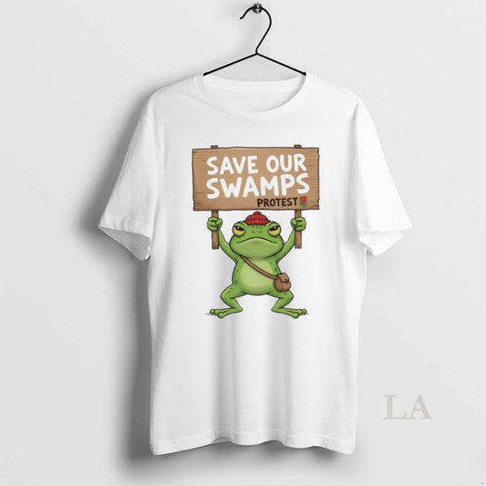Original Save Our Swamps Protest Frog Portland - clothing by TeeHivey.com