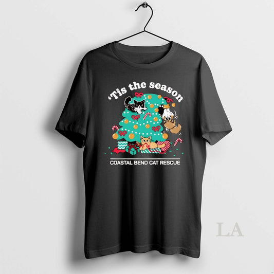 Original Tis The Season Coastal Bend Cat Rescue Christmas - clothing by TeeHivey.com