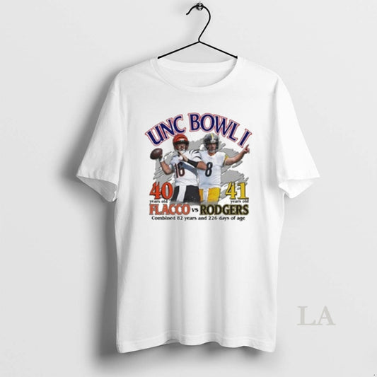 Original Unc Bowl I 40 41 Years Old Flacco Vs Rodgers Combined 82 Years And - clothing by TeeHivey.com