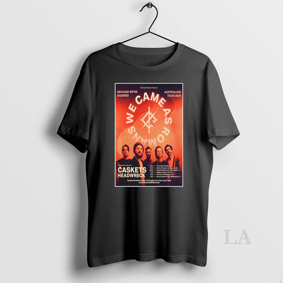 Original We Came As Romans Australian Tour 2026 - clothing by TeeHivey.com