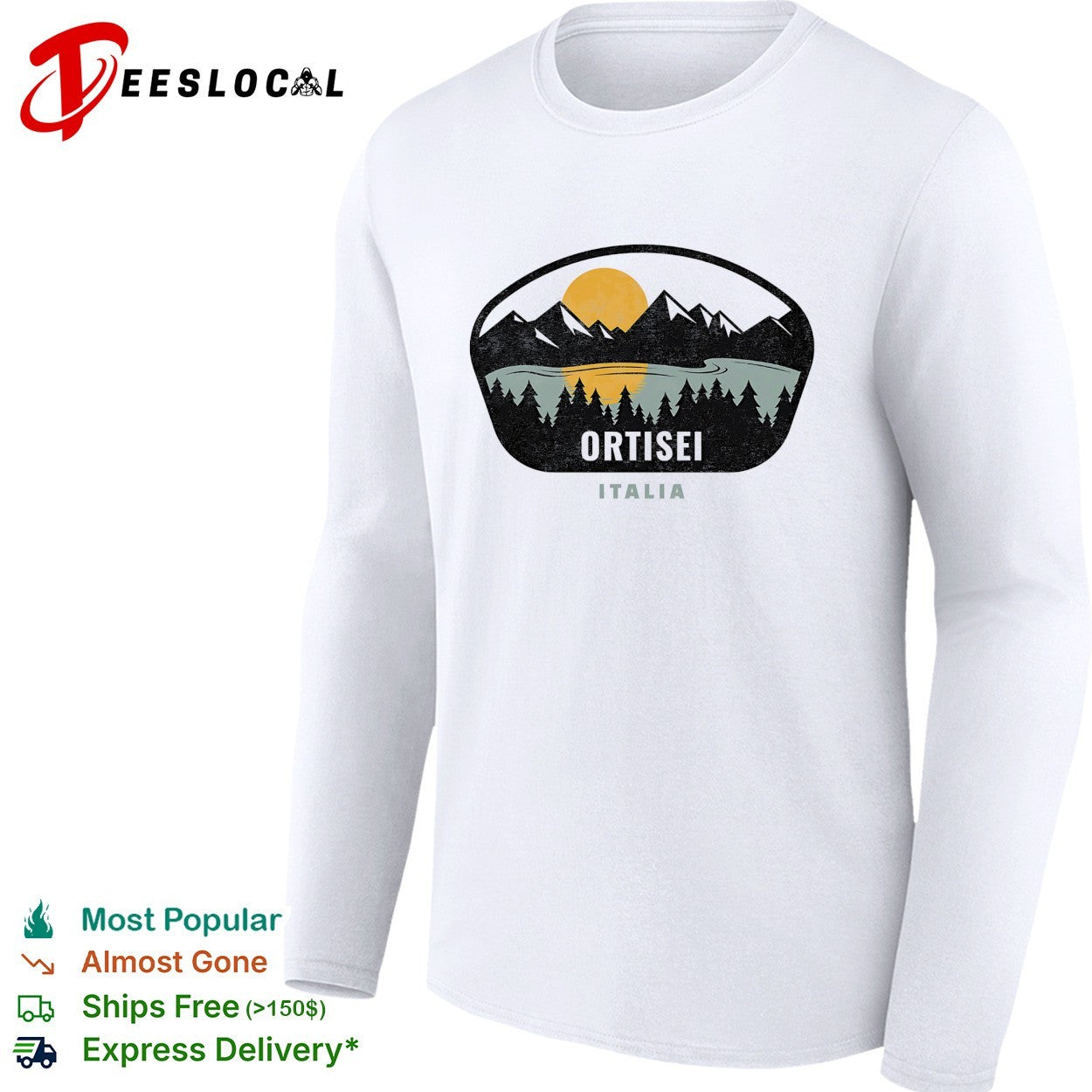 Ortisei Italia mountain shirt