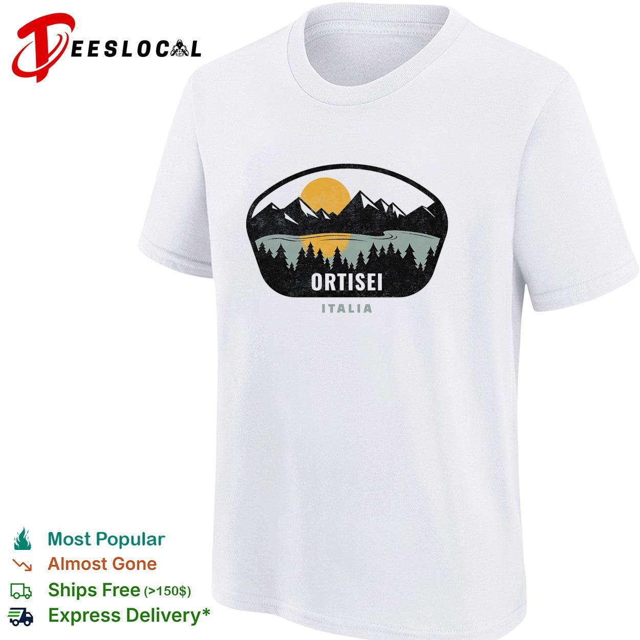 Ortisei Italia mountain shirt