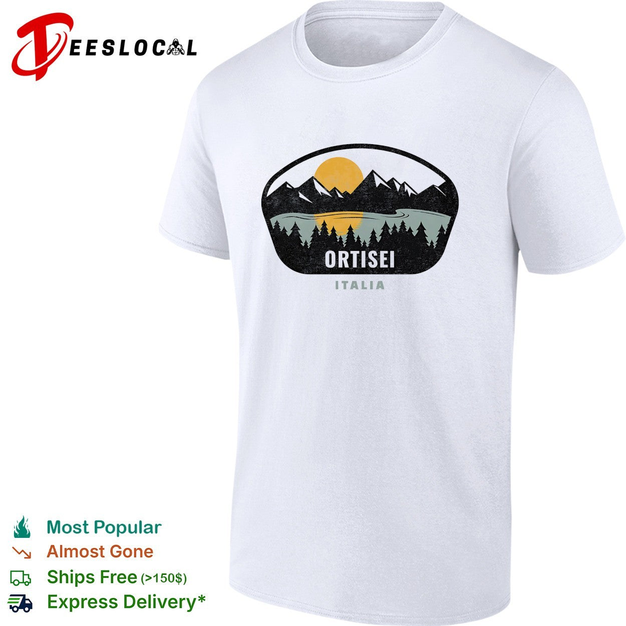 Ortisei Italia mountain shirt