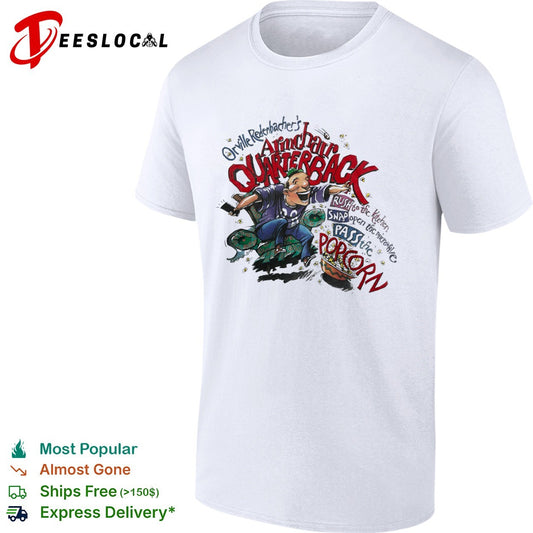 Orville Redenbacher Armchair Quarterback Rush to the kitchen Snap open microwave shirt
