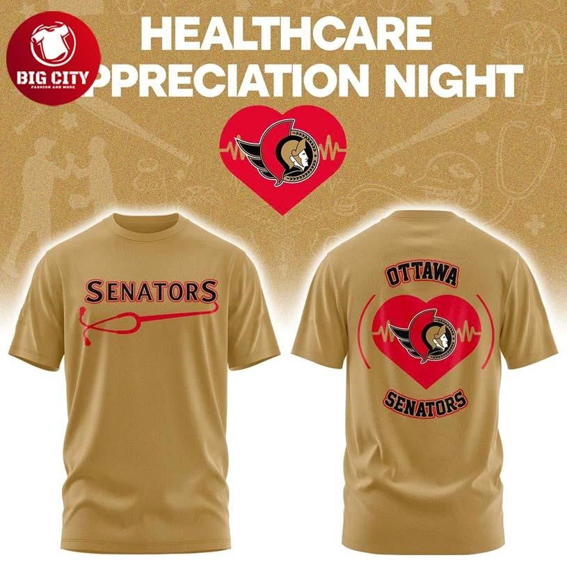 Ottawa Senators Healthcare Appreciation Night Two Sided Shirt