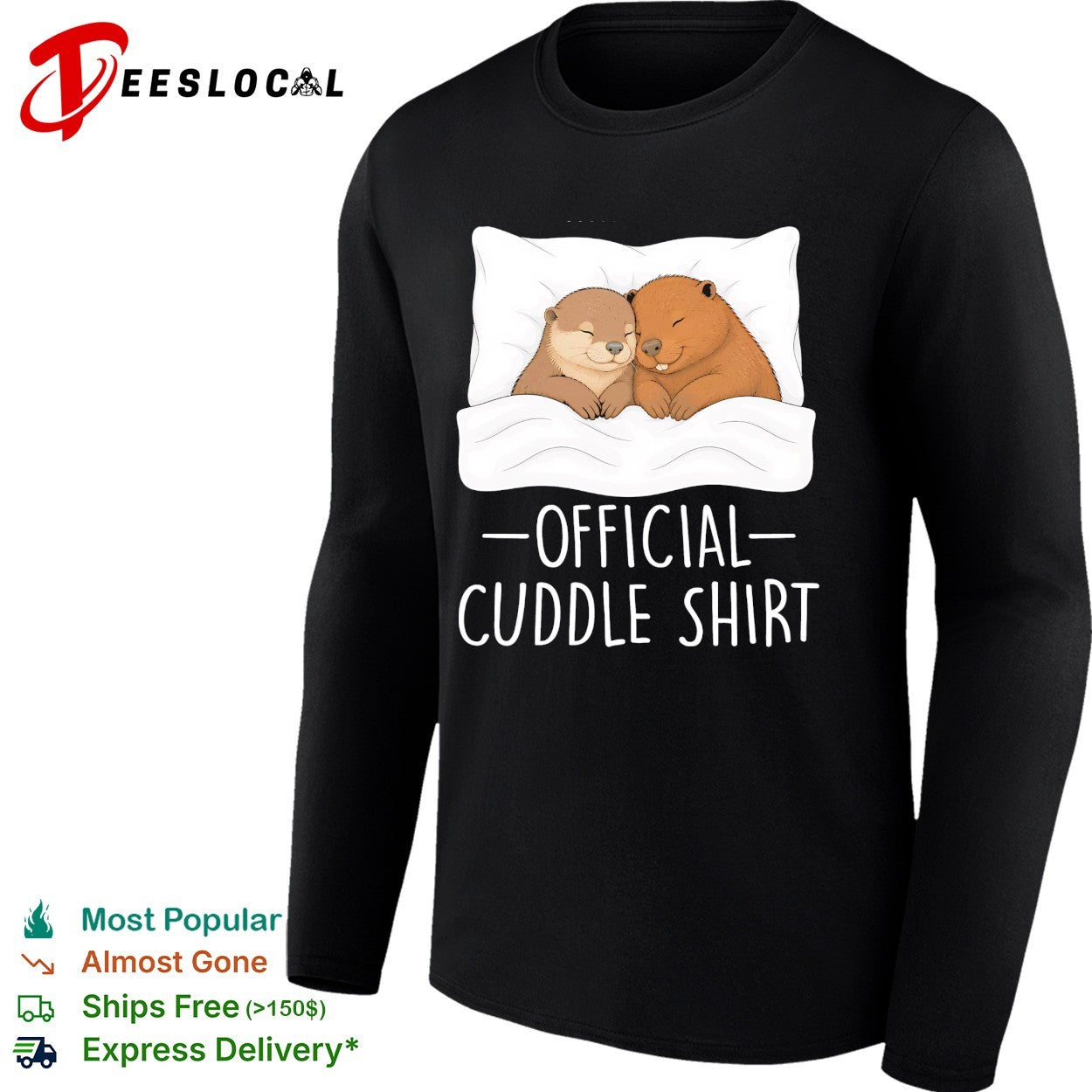 Otter and bear official cuddle shirt