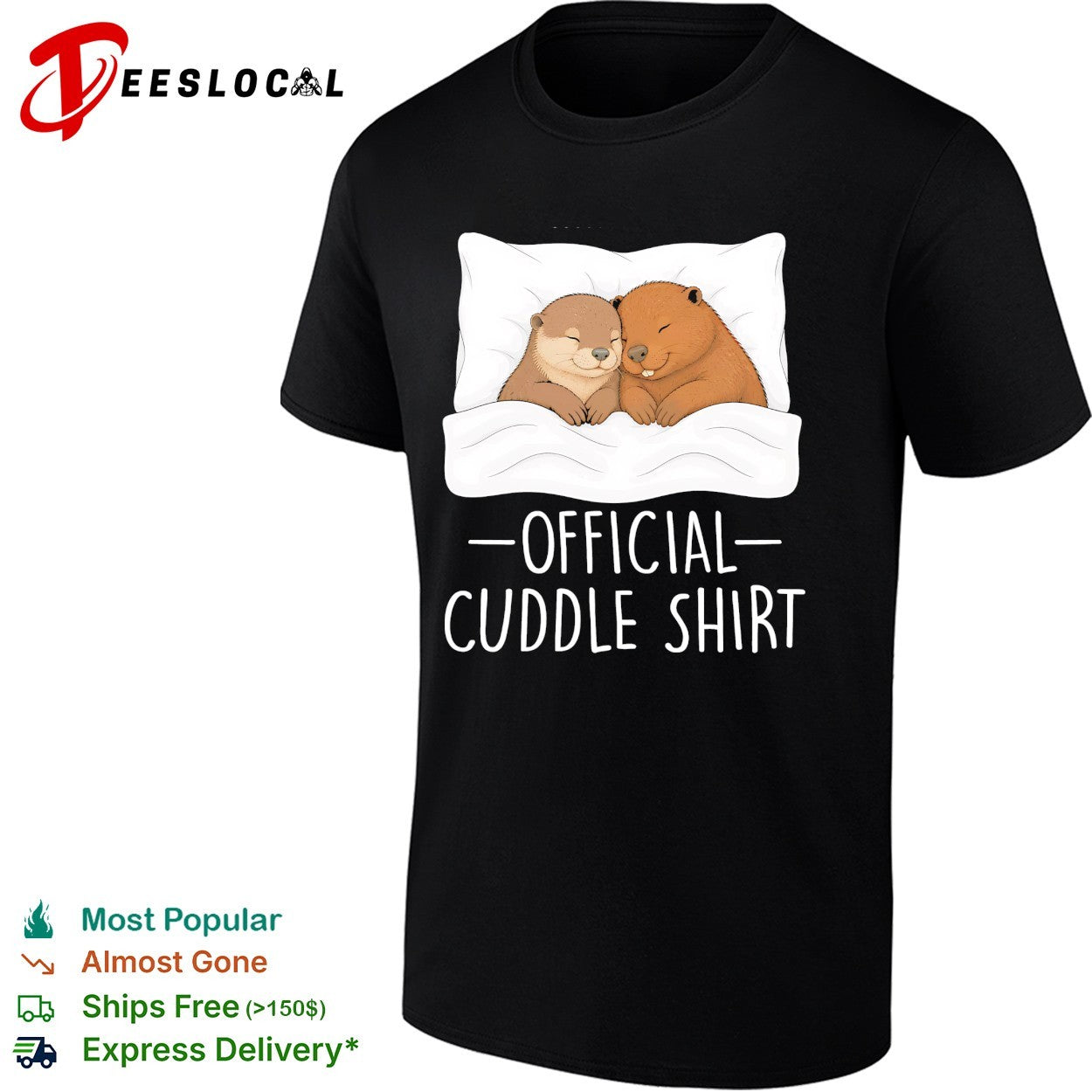 Otter and bear official cuddle shirt