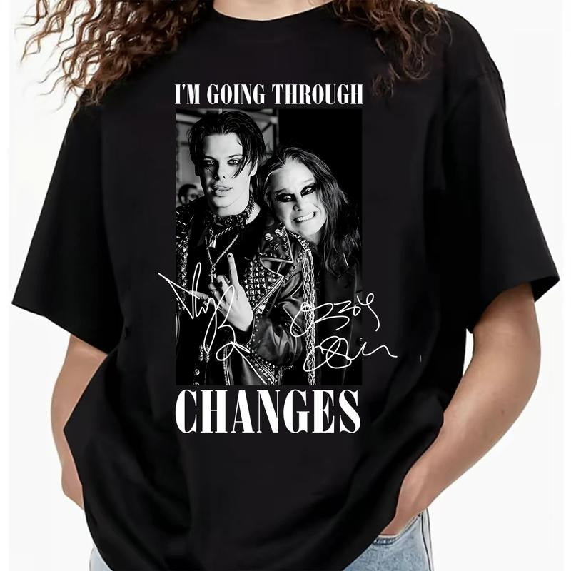 Ozzy Osbourne and YUNGBLUD 'Changes' T-Shirt, Rock Music Collaboration Tee, Iconic Duo Merch, Black Sabbath Fan Apparel: shirt for her, shirt for him, Shirt for you