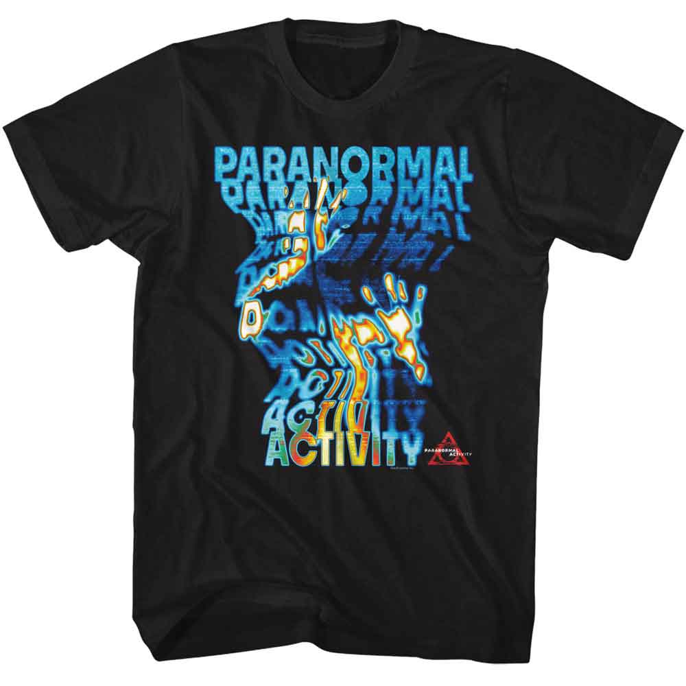 Paranormal Activity - Heat Signature - American Classics - Solid Black Adult Short Sleeve T-Shirt (Image 1)
