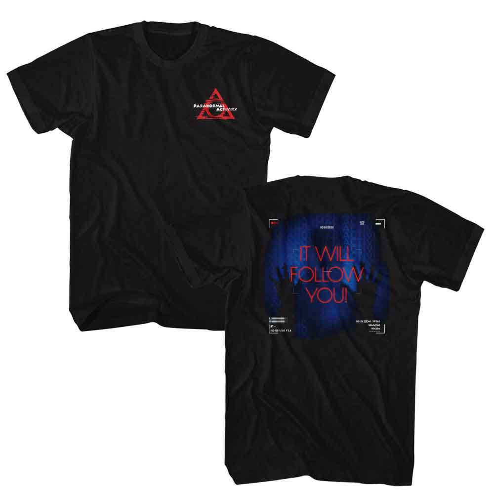 Paranormal Activity - It Will Follow - American Classics - Solid Black Adult Short Sleeve T-Shirt (Image 1)