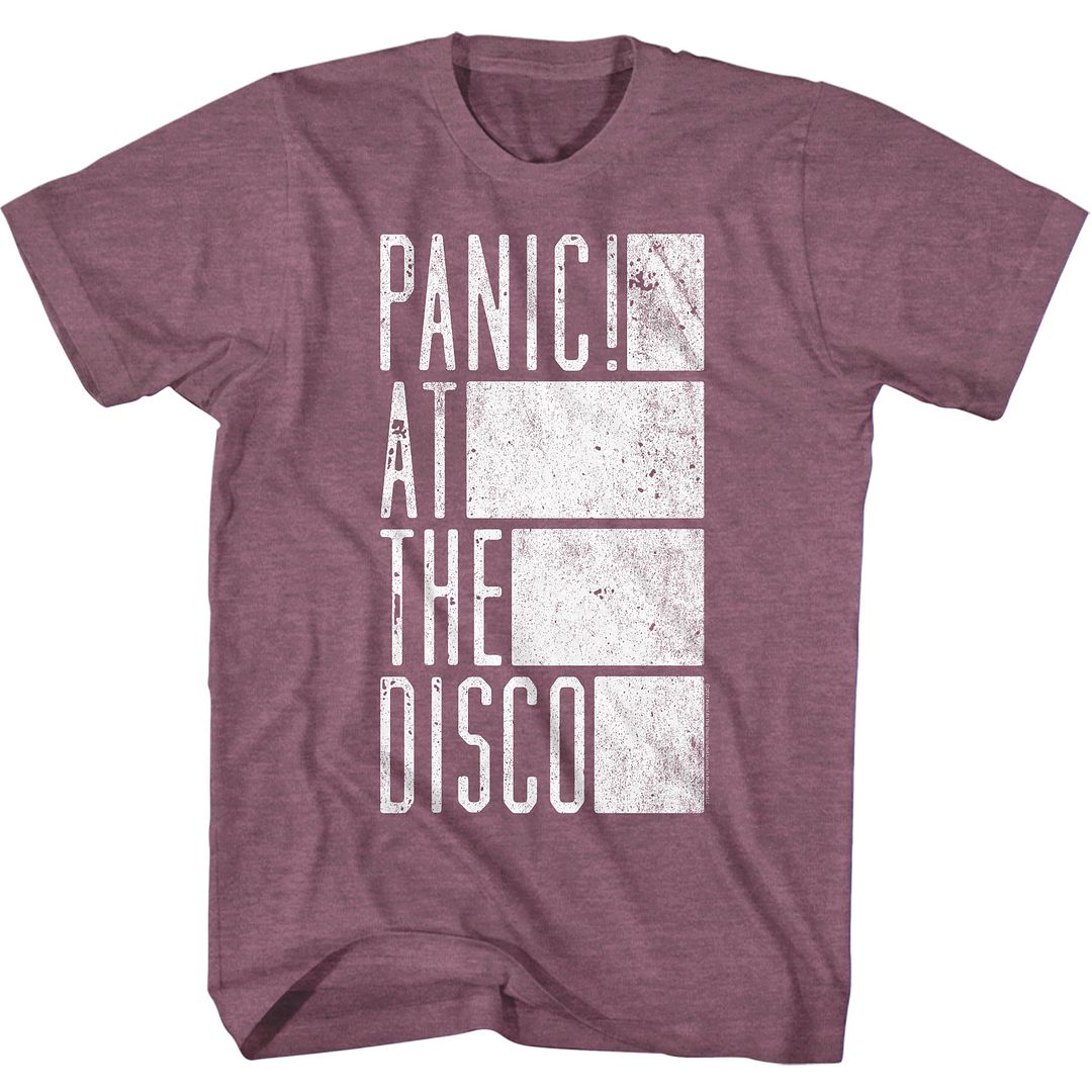 Panic At The Disco - Box - Short Sleeve - Heather - Adult - T-Shirt - clothing by TeeHivey.com