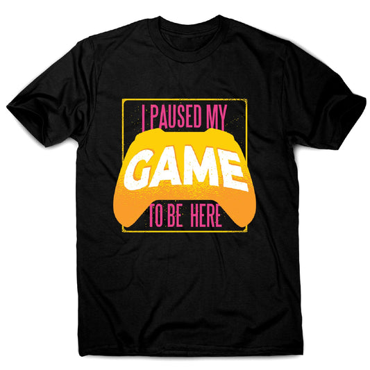 Paused game - men's funny premium t-shirt