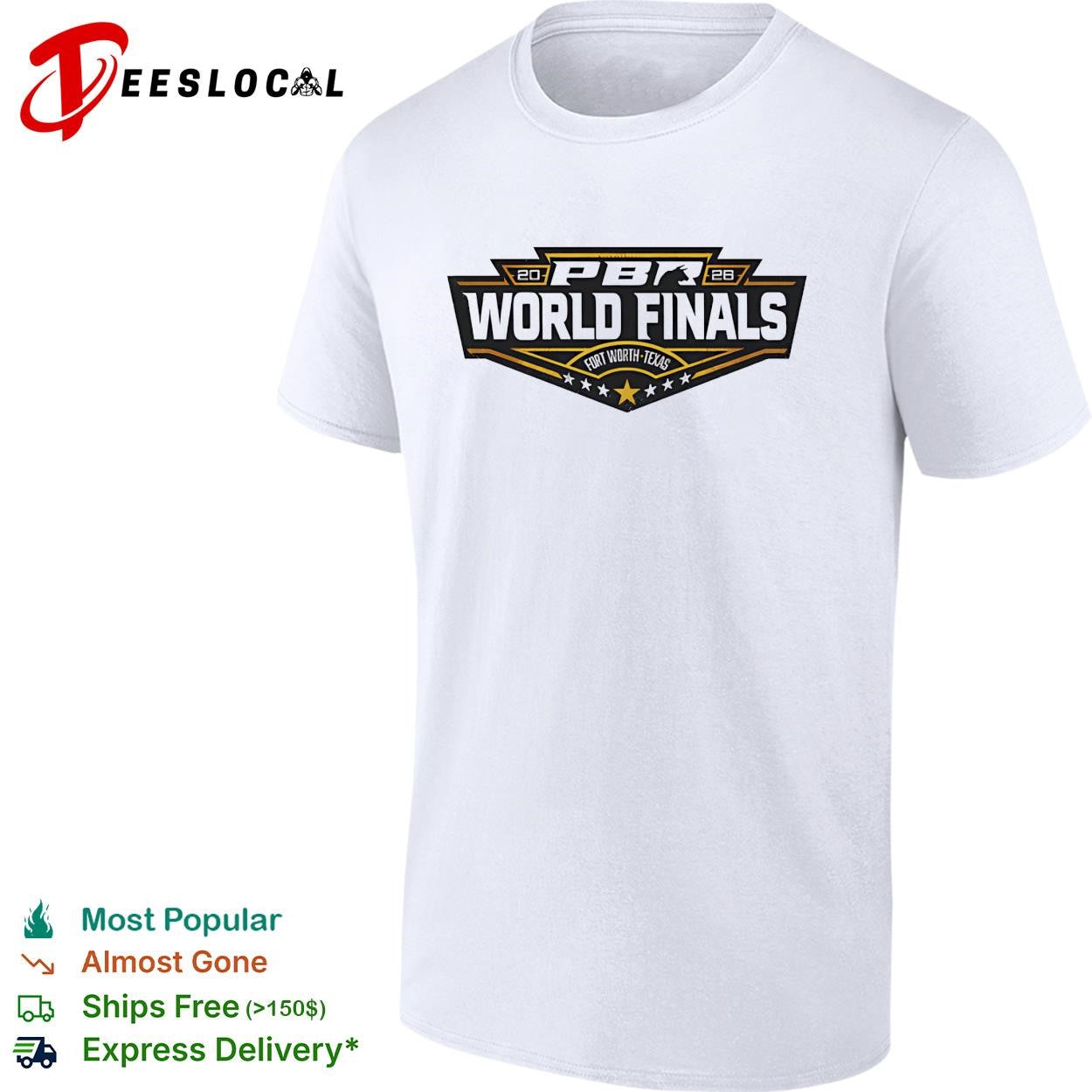 PBR World Finals Fort Worth Texas 2026 logo graphic shirt