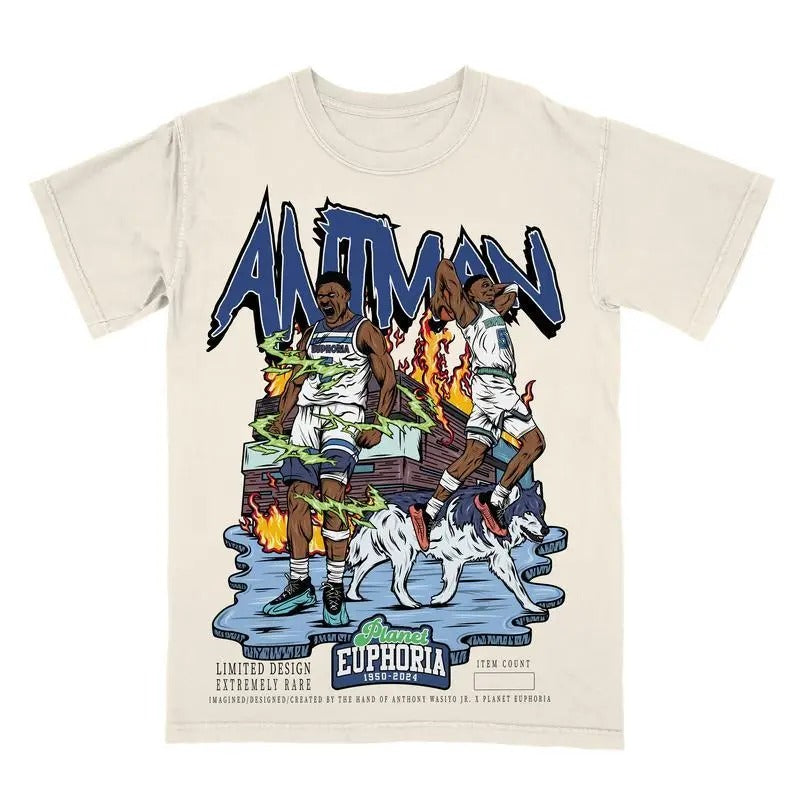 PE Anthony Edwards V2 Planet Euphoria Shirt 90s Un_500 - Unisex And Inclusive - Multiple Colorways - Full Size Range