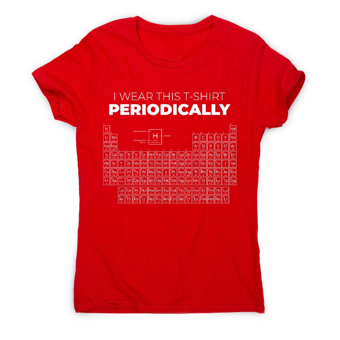 Periodic table - women's funny premium t-shirt