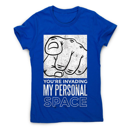 Personal space - women's funny premium t-shirt