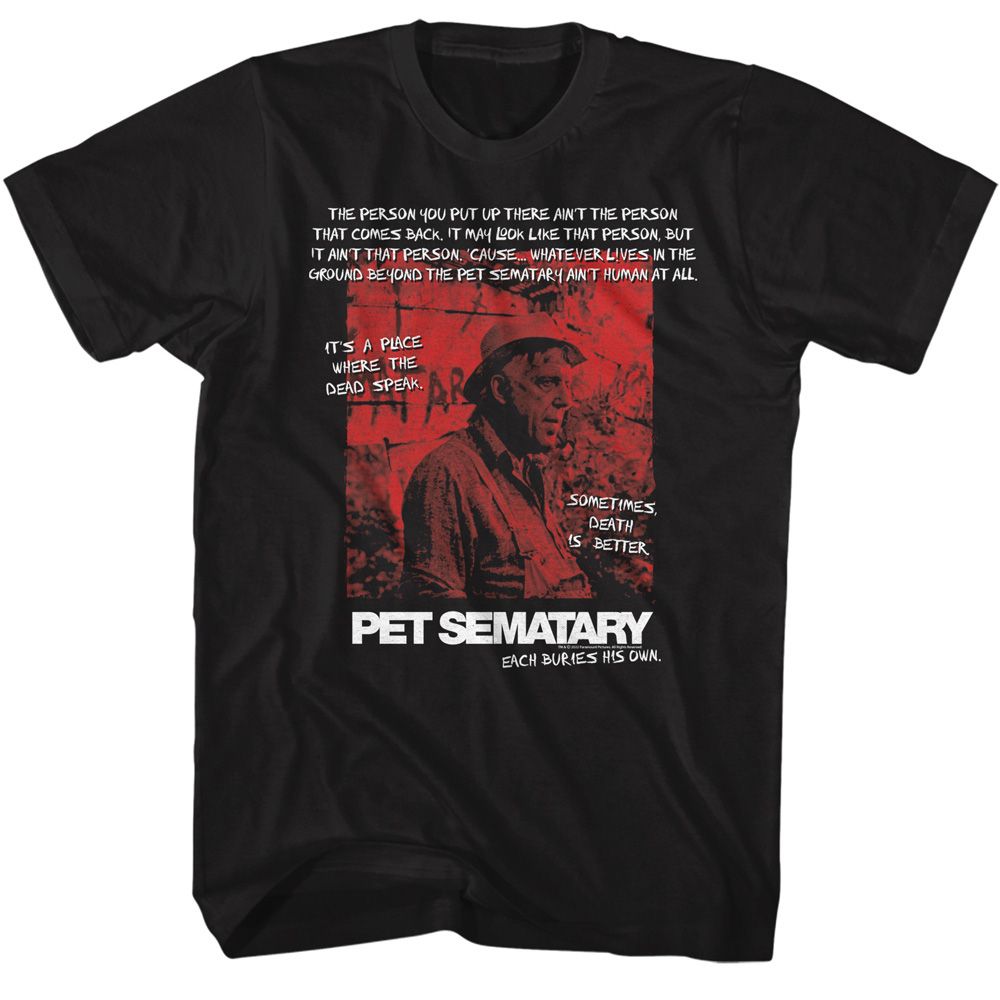 Pet Sematary - Jud Quotes - Short Sleeve - Adult - T-Shirt - clothing by TeeHivey.com