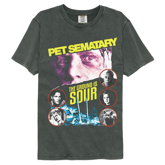 Pet Sematary - Sour - American Classics - Solid Gray Adult Short Sleeve Comfort Color T-Shirt (Image 1)