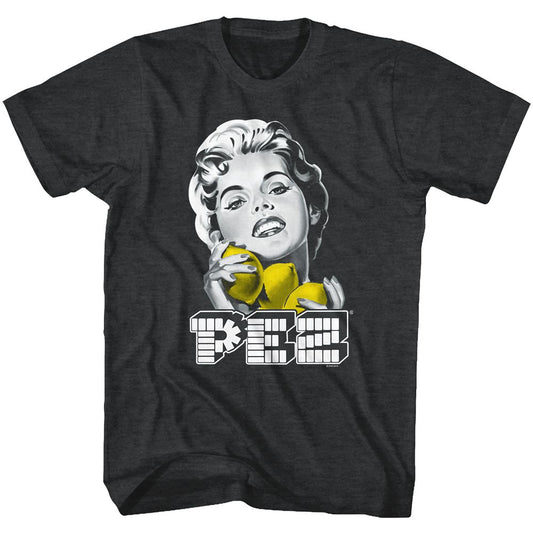 Pez - Lemon - Short Sleeve - Heather - Adult - T-Shirt - clothing by TeeHivey.com