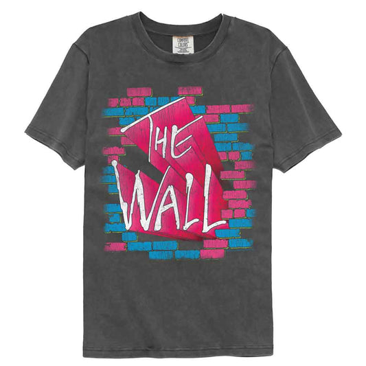 Pink Floyd - The Wall Bricks - American Classics - Gray Solid Adult Short Sleeve Comfort Color T-Shirt