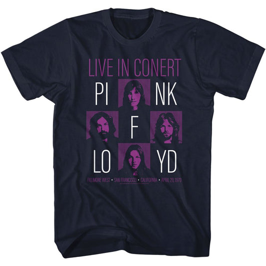Pink Floyd - Live In Concert - Short Sleeve - Adult - T-Shirt