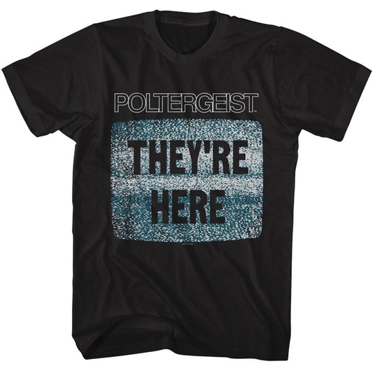 Poltergeist - They're Here - American Classics - Adult Short Sleeve T-Shirt - clothing by TeeHivey.com (Image 1)
