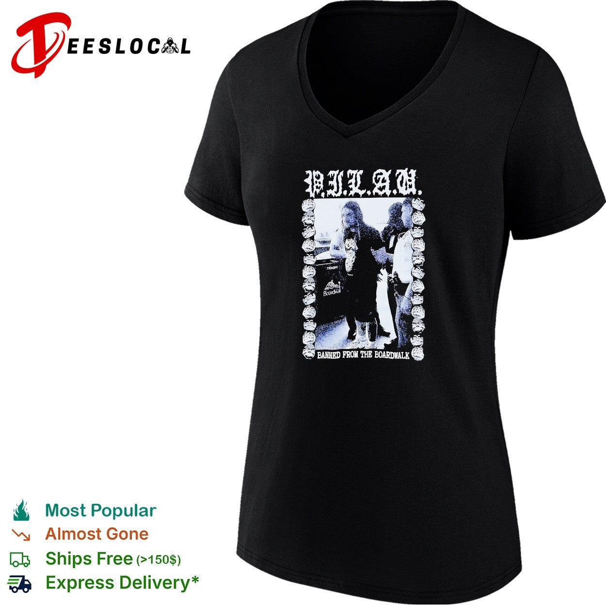 PILAU banned from the boardwalk shirt