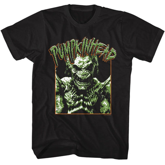 Pumpkinhead - Photo And Logo - American Classics - Solid Black Adult Short Sleeve T-Shirt (Image 1)