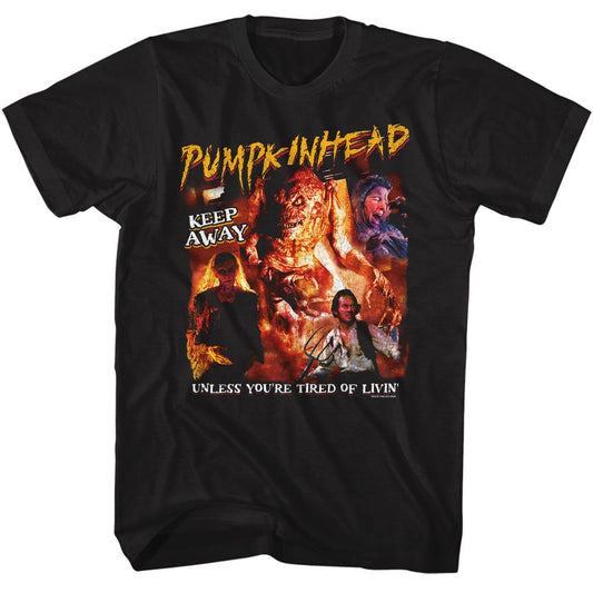Pumpkinhead - Collage - American Classics - Solid Black Adult Short Sleeve T-Shirt - clothing by TeeHivey.com (Image 1)