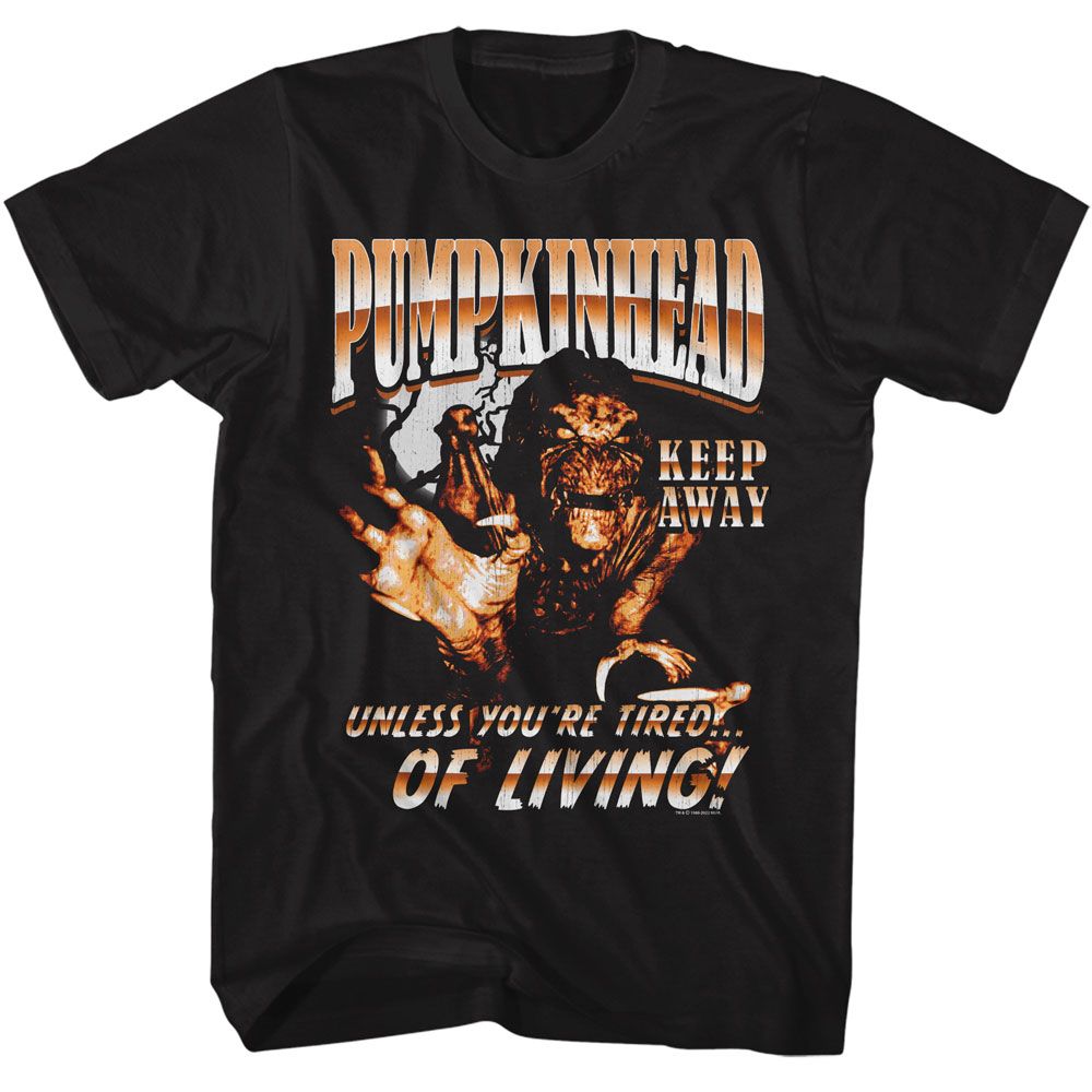 Pumpkinhead - Keep Away - American Classics - Solid Black Adult Short Sleeve T-Shirt - clothing by TeeHivey.com (Image 1)