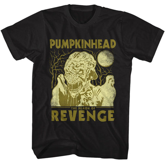 Pumpkinhead - 2 Tone - American Classics - Solid Black Adult Short Sleeve T-Shirt - clothing by TeeHivey.com (Image 1)
