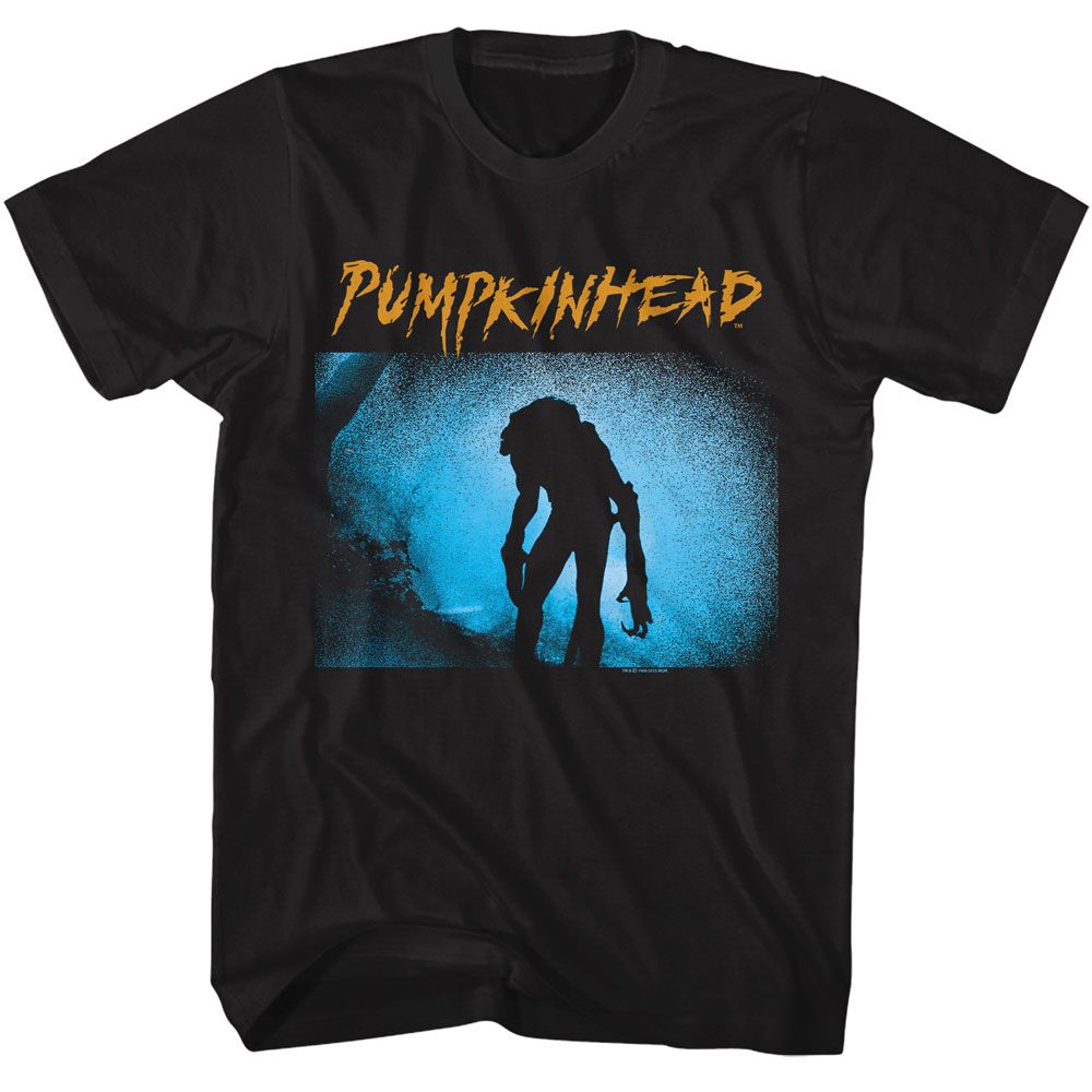 Pumpkinhead - Silhouette - American Classics - Solid Black Adult Short Sleeve T-Shirt - clothing by TeeHivey.com (Image 1)