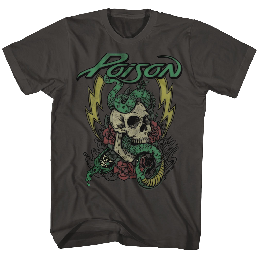 Poison - Colored Tattoo - Short Sleeve - Adult - T-Shirt - clothing by TeeHivey.com