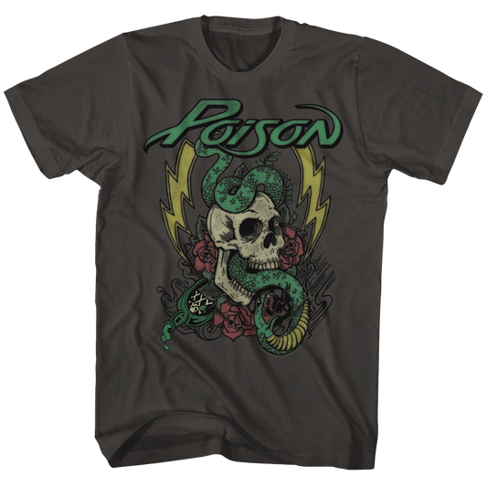 Poison - Colored Tattoo - Short Sleeve - Adult - T-Shirt - clothing by TeeHivey.com