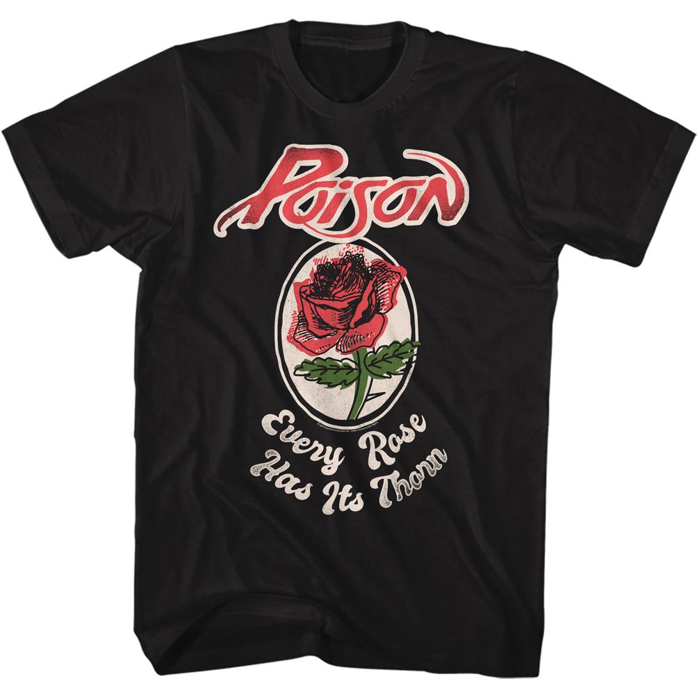 Poison - Every Rose - Short Sleeve - Adult - T-Shirt - clothing by TeeHivey.com