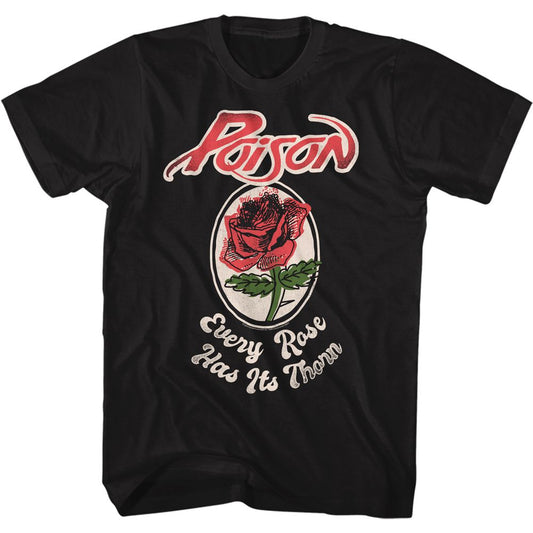 Poison - Every Rose - Short Sleeve - Adult - T-Shirt - clothing by TeeHivey.com