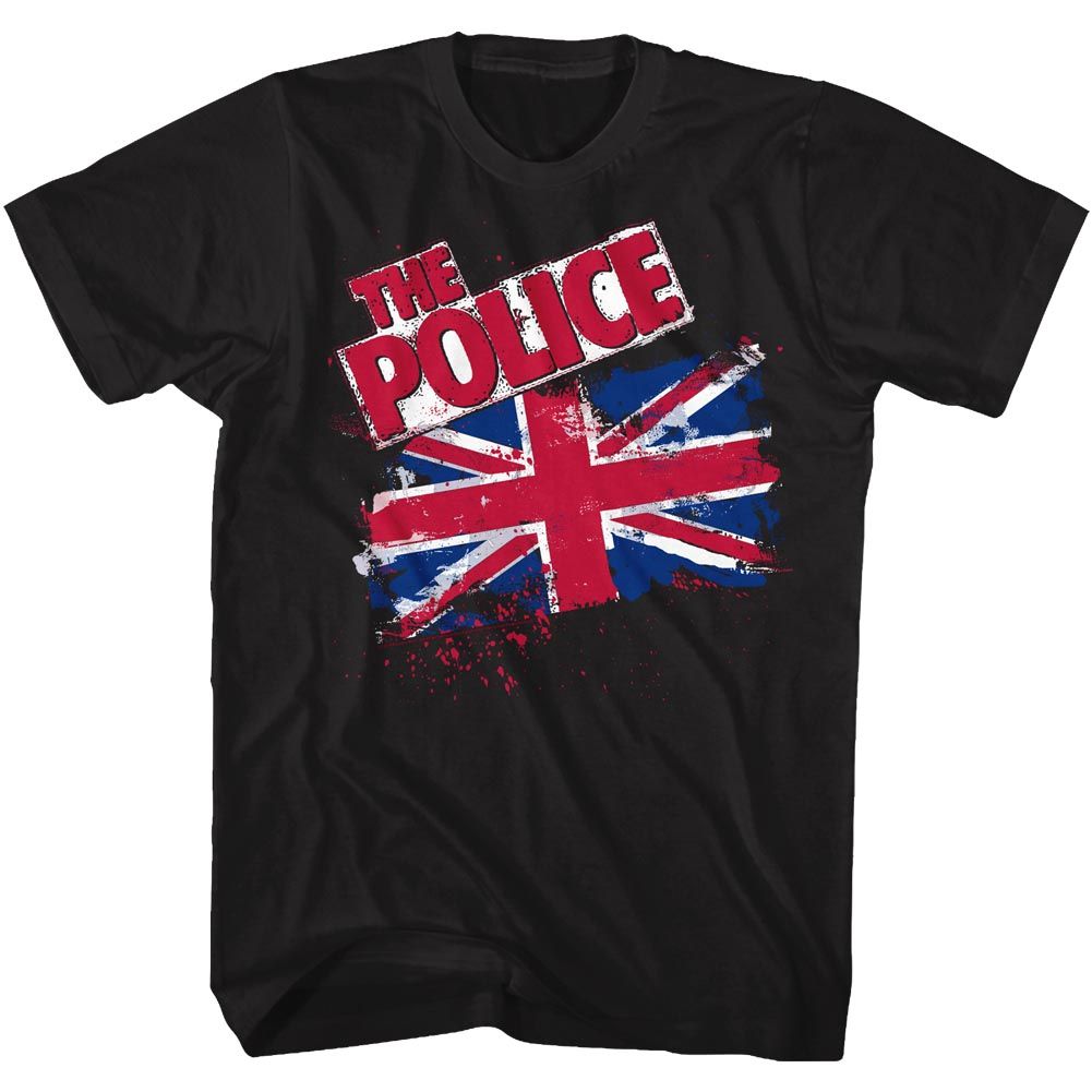 The Police - Union Jack - Short Sleeve - Adult - T-Shirt - clothing by TeeHivey.com